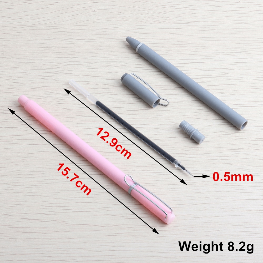 10Pcs/Set Promotional gel pen And Pencil Case Pen Stationery Kawaii Gel Ink Pen School Stationery Office Suppliers Pen