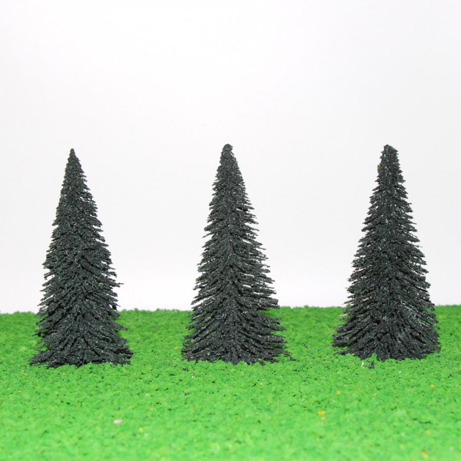 20pcs Model Pine Trees Train Trees Cedar Railroad Scenery Layout OO HO TT N Scale S0404