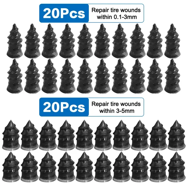 Bandenreparatiespijkers voor auto motorfiets scooter fiets vacuüm band repareren rubberen metalen spijkerset autobandaccessoires