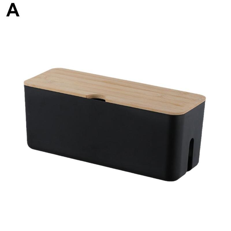 Cable Storage Box Power Strip Wire Case Anti Dust Charger Socket Organizer Wall-mounted Junction Box Storage Bin Wire Management: A