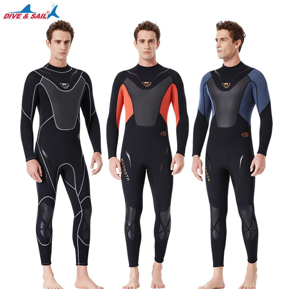 Full-Body Mannen 3Mm Neopreen Wetsuit Surfen Zwemmen Duikpak Triathlon Nat Pak Voor Koud Water Scuba Snorkelen spearfishing