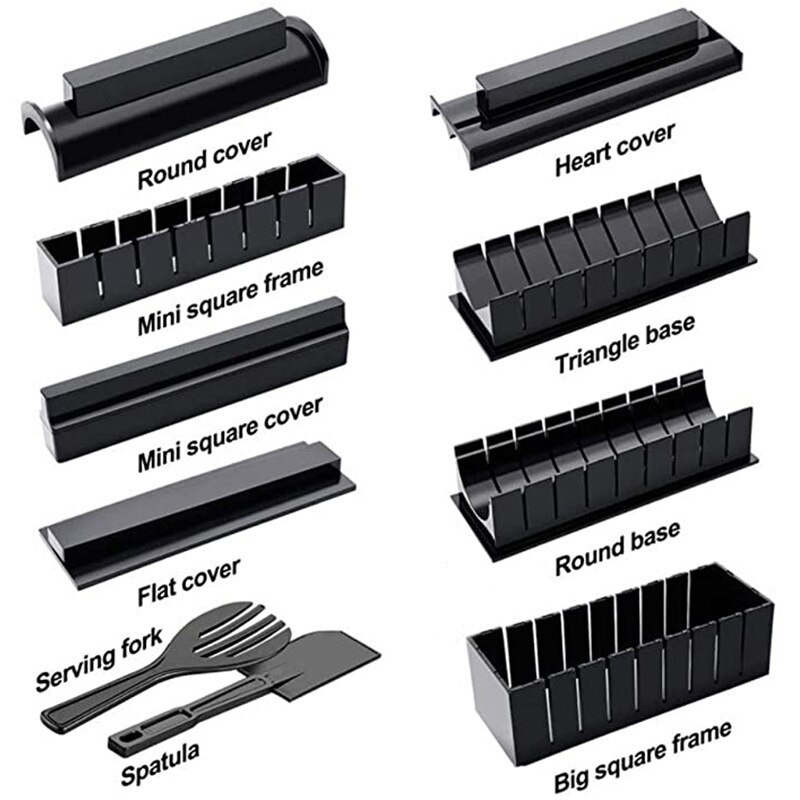 Making Sushi Tools Sushi Maker Equipment Kit Japanese Rice Ball Cake Roll Mold Sushi Multifunctional Mould Easy to make Food