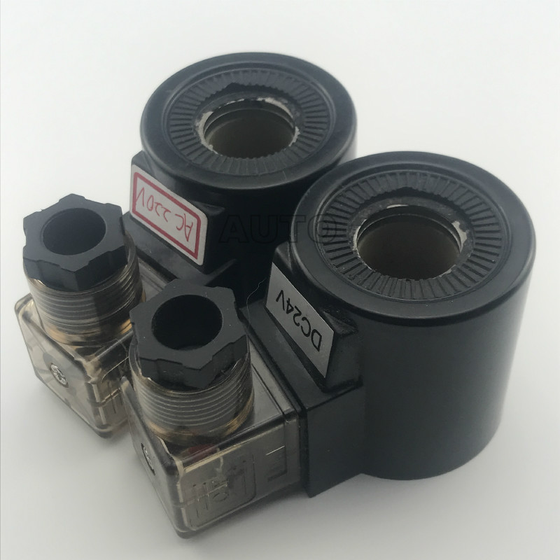 Innerdiameter 19/20 nordlig magnetventil för hydraulisk ventilspole  ac220v dc24v höjd 51mm
