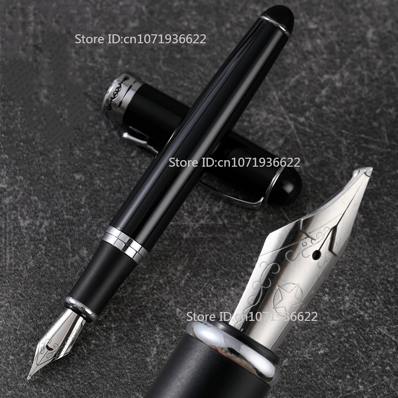 Pluma estilográfica gruesa pulida redondeada hecha a mano extremadamente gruesa, punta de 4,0 MM, cuchillo largo de doble capa, pluma de escritura de negocios