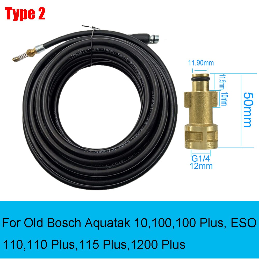 LaLeyenda 6 Meters Sewer Drain Water Extension Hose For Karcher/Nilfisk Gerni Series/Yili/ Aquatak AQT Pressure Washer: type 2
