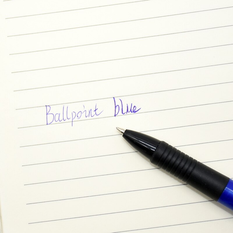 4pcs Blue Ink Ballpoint Pen 0.7mm Classic Office Accessories Pens Stationery Material Ball Pen School Supplies