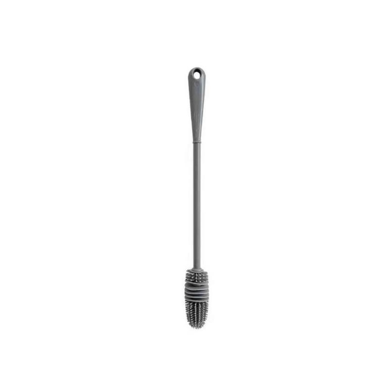 Spazzola per bottiglie di latte in silicone Spazzola per tazze Detergente per vetri Strumento per la pulizia della cucina Manico lungo Spazzola per la pulizia della tazza di vetro per bottiglie di bevande: Default Title