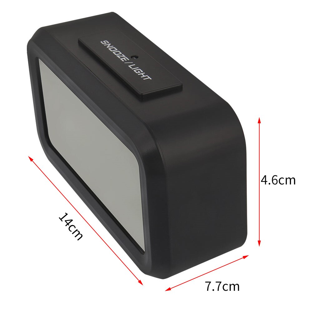 Digital Alarm Clock Battery Operated Back Light/Snooze Function/Large Digit Display LED Screen For Bedroom 1Pc Portable