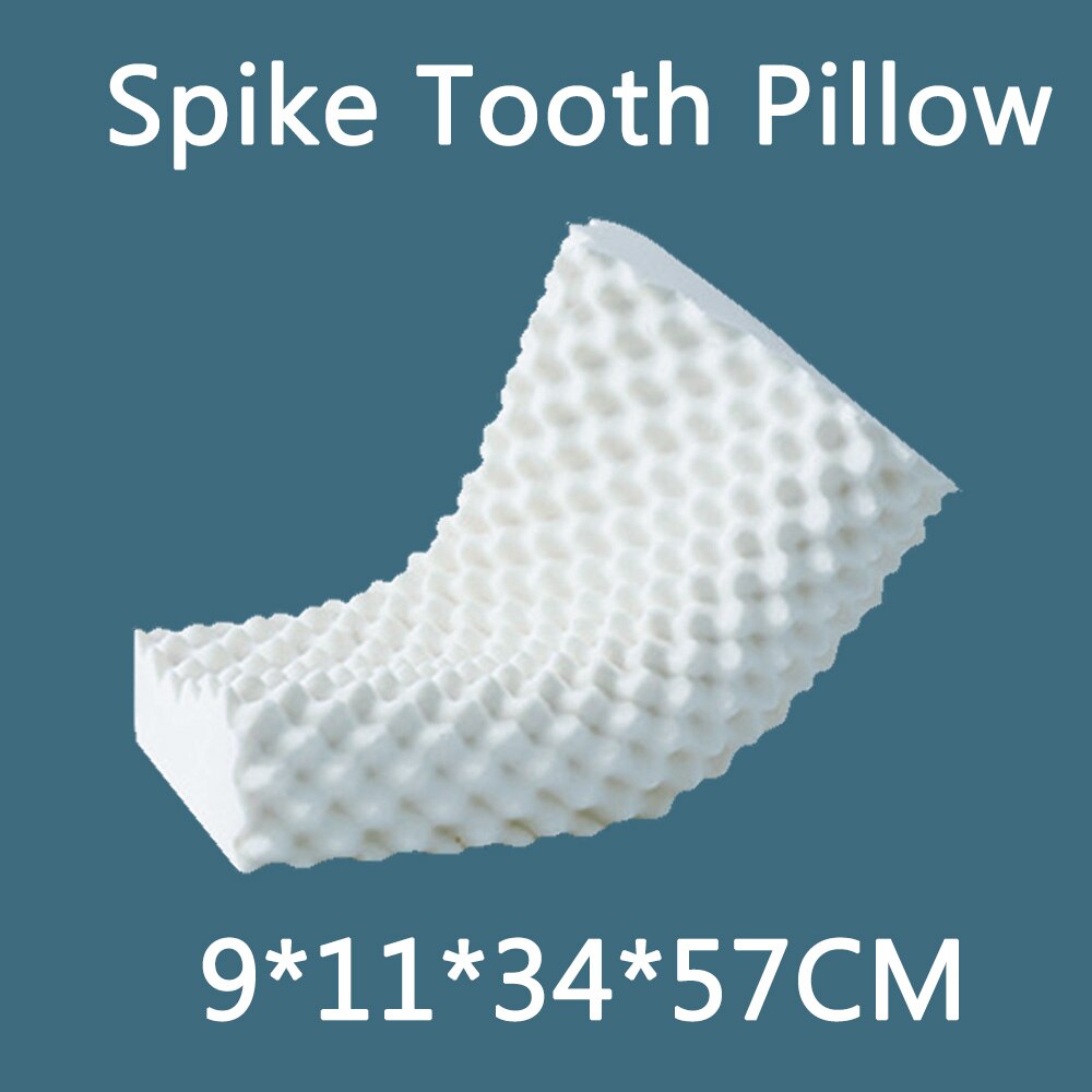 Natural-Latex Pillow Orthopedic Cervical Massage Bed Pillow Release Pressure Sleeping Pillows for Bedroom with Pillowcase: Send pillowcase Spik