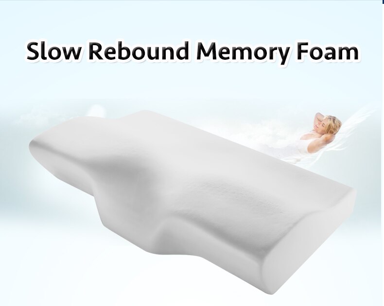 Orthopedische Latex Wedge Traagschuim Trage Rebound Bed Kussen Vlinder Vormige Gezondheid Cervicale Voor Slapen Massage Nek Bescherming