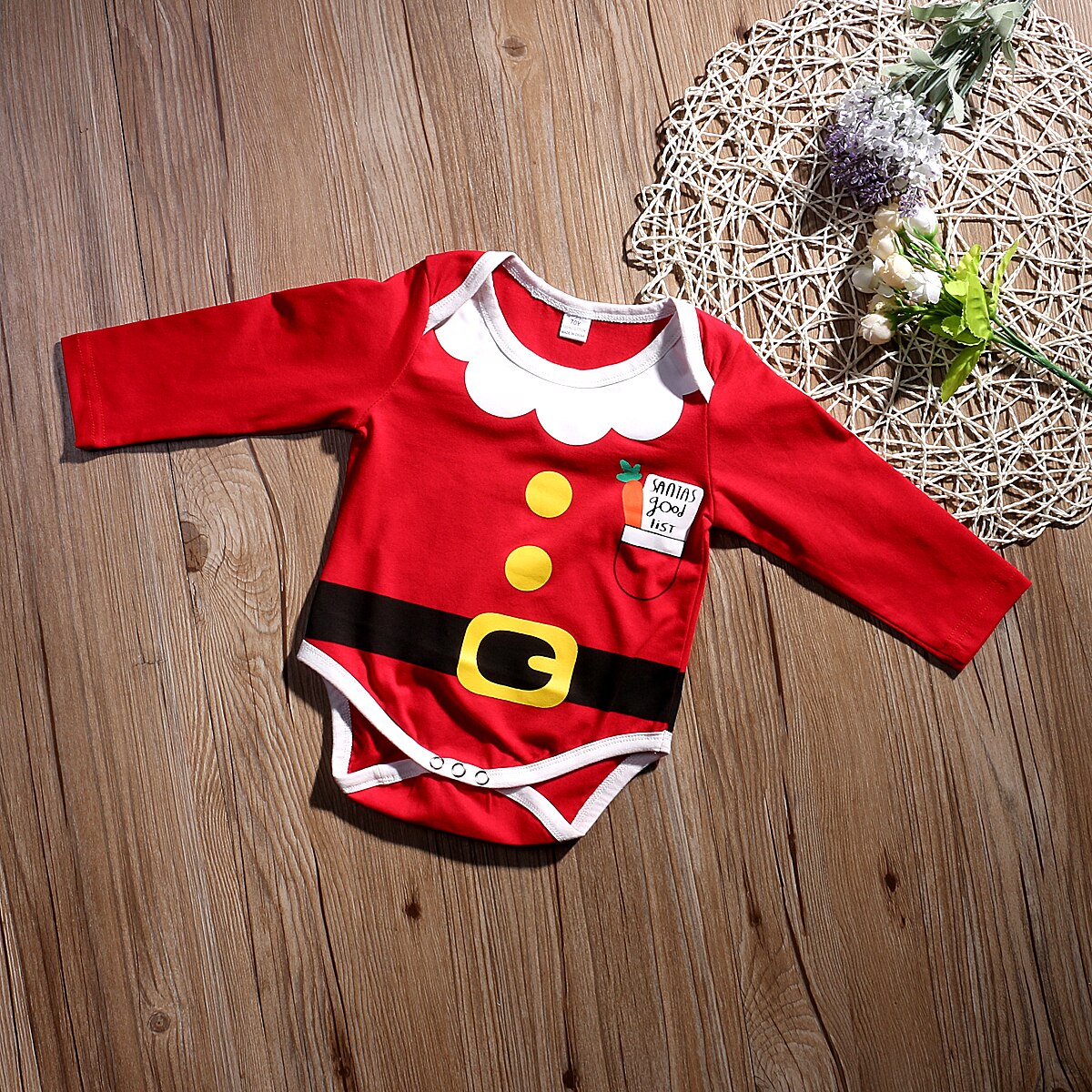 Weihnachten Neugeborene Jungen Mädchen Bodys Weihnachten Kleidung Party Langarm Overall Outfit Kostüm