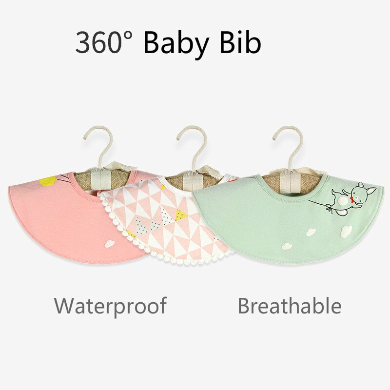 Baby Lätzchen Rundhals Baby Spucktuch Lätzchen 360 Grad Blume Lätzchen für Mädchen Baby Kleidung Bandana Lätzchen Wasserdicht