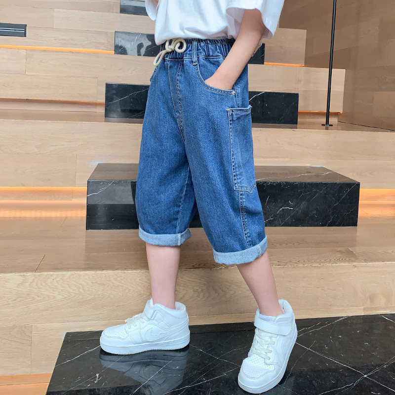 freundlicher Jungen kurze Hose Jungen Strand Hosen kurze Hose Jugendliche Sommer Denim kurze Hose lässig Böden freundlicher Kleidung Für 4-14 Jahre freundlicher Hosen
