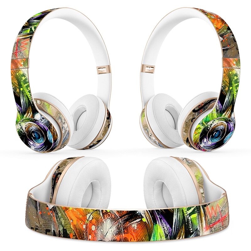 Marbling Headphone Sticker for Beats Solo 2 solo 3 Wireless Headphone skin sticker for solo2 solo3 vinyl sticker: TN-Solo2-0199