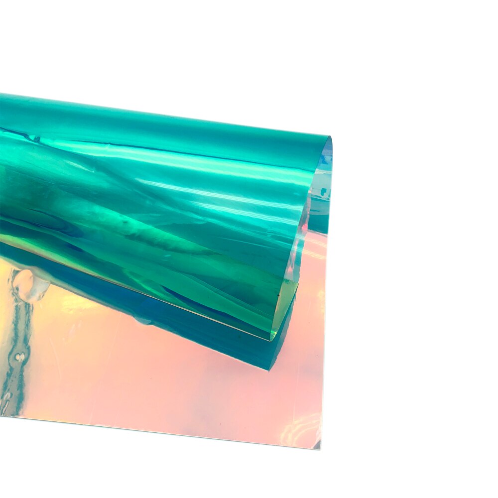 David accessories 30 x 100cm miroir magique en pvc transparent multicolore changeant de couleur pvc pvc transparent vinyle holographique ,1 yc 4441: 1064071010