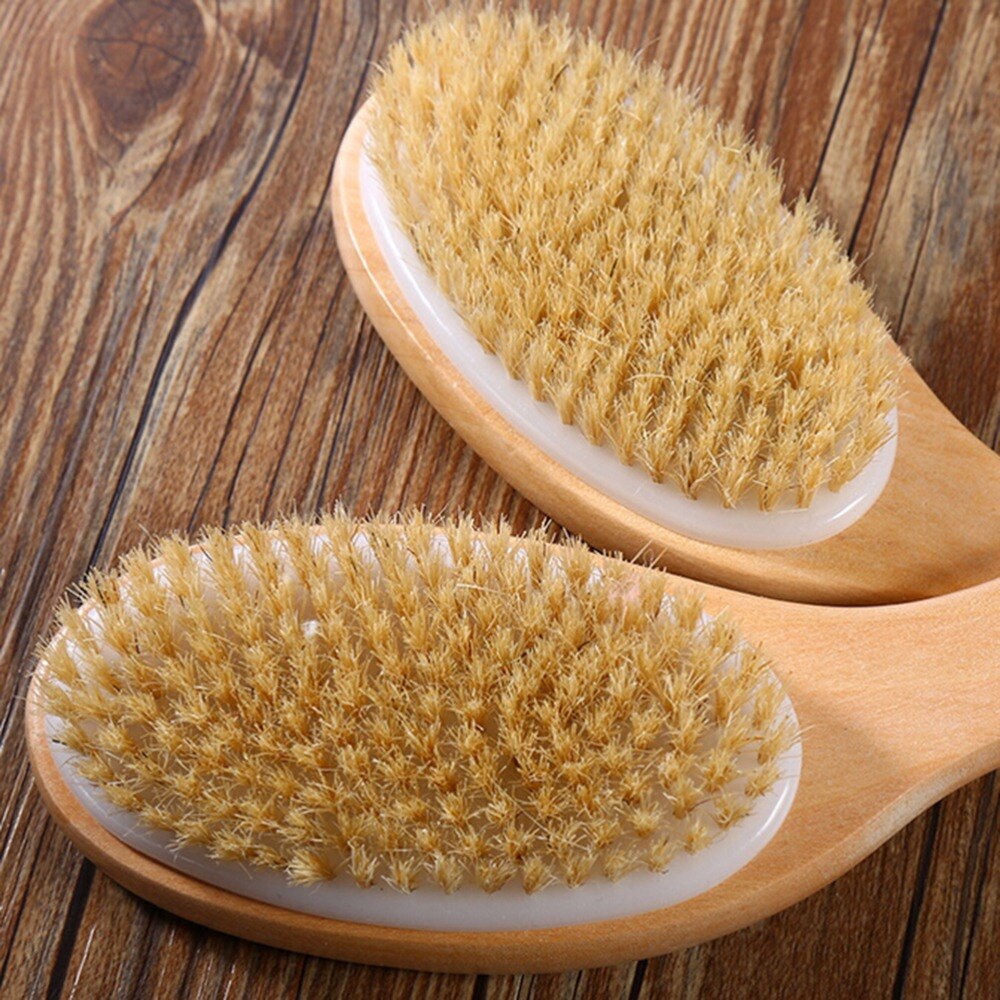 1pc Massager Bath Shower Back Spa Scrubber Brushes Dry Skin Exfoliation Brush Body Natural