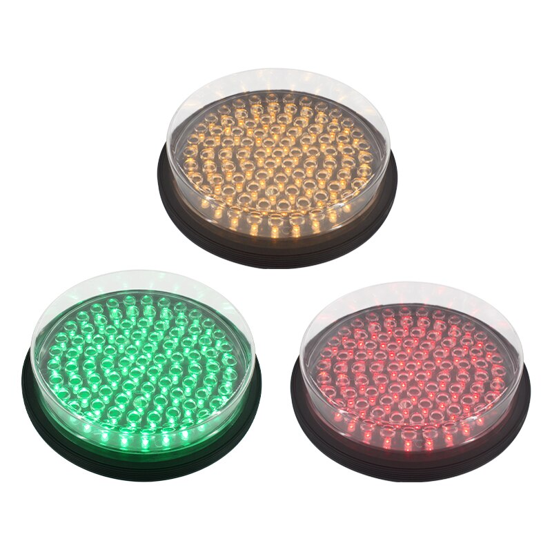 200mm tricolor led traffic signal light module with fresnel lens IP65 Waterproof