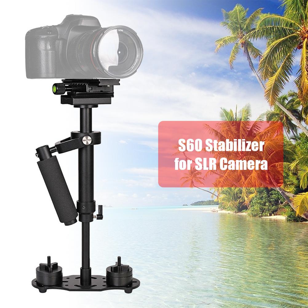 Portable S60 Mini Handheld Stabilizer Anti-shake Video Camera Steady Head Camera holder Digital camera mount for DSLR