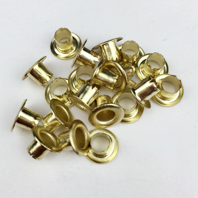 500 stk/ pose indvendig diameter  of 4mm farvede øjer maling porer metal huller poser dekorative fiskeøje guld stomata