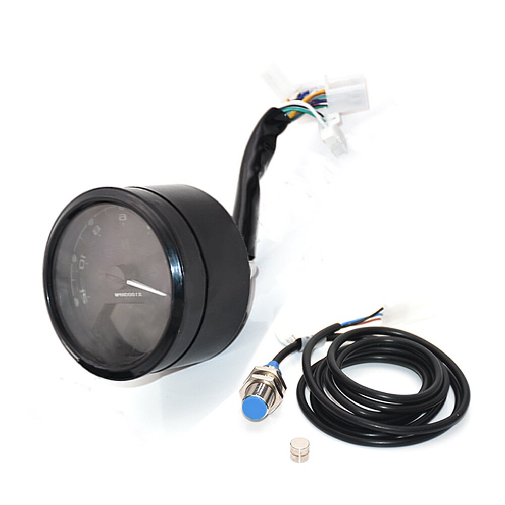 Multifunction Motorcycle Meter LED Digita Indicator Light Tachometer Odometer Speedometer Oil Meter with Night Vision Dial