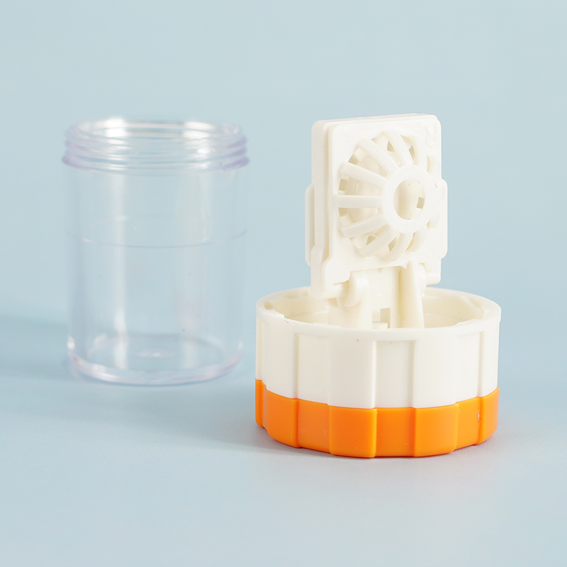 Contact Lens Cleaner Case Box Handleiding Rotatie Type Plastic Container Opslag Houder Contactlenzen Cleaning Tools