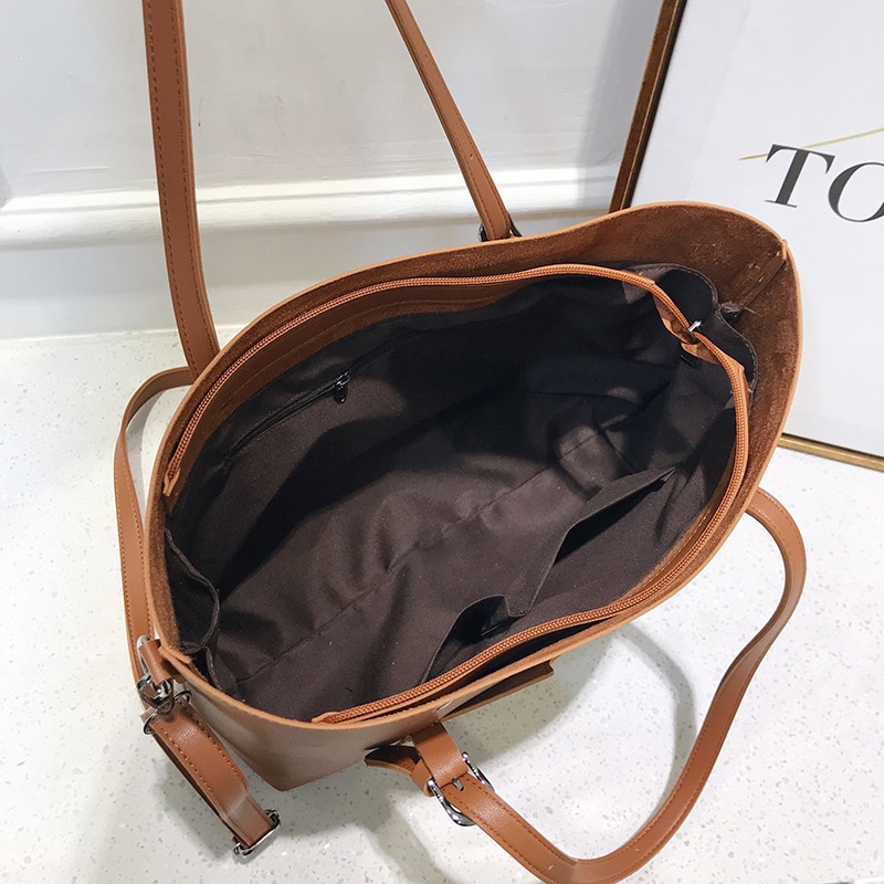 Store kvinder håndtaske læder kvinder skuldertasker kvinder messenger tasker damer afslappet tote tasker cross body taske kvinde
