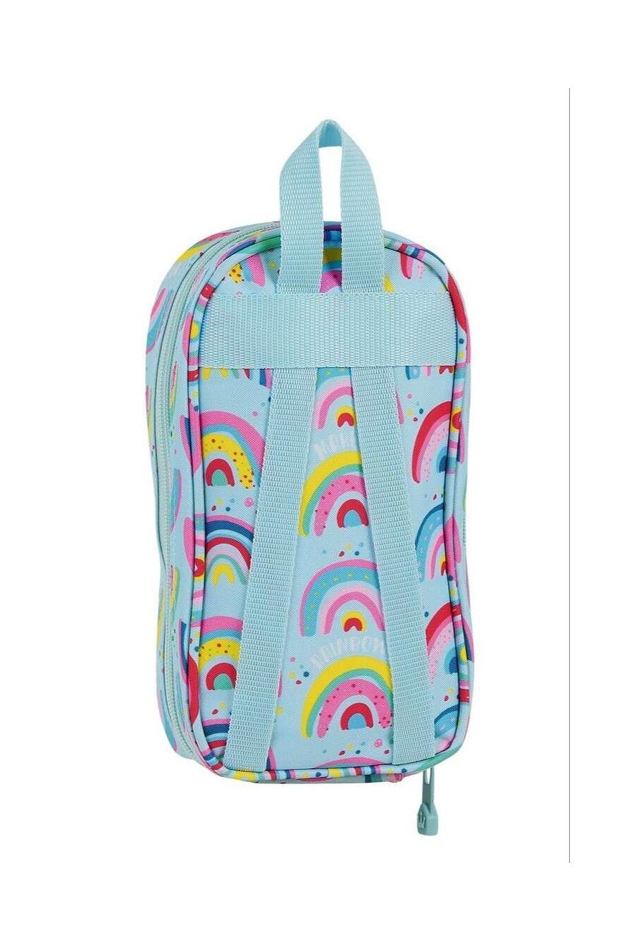 Plumier mochila con 4 portatodos vacio Glowlab rainbow 12x23x5 412033847