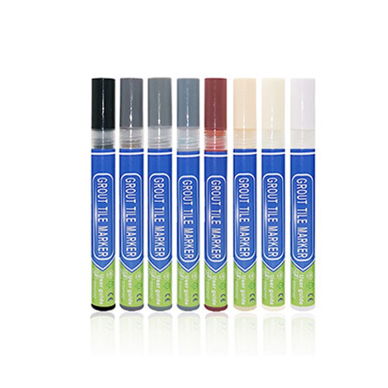 1/3pc Ceramic Tile Grout Paint Marker Tile Gap Repair Pen Tile Beauty Waterproof Decontamination Seam Pens: beige white 1pc