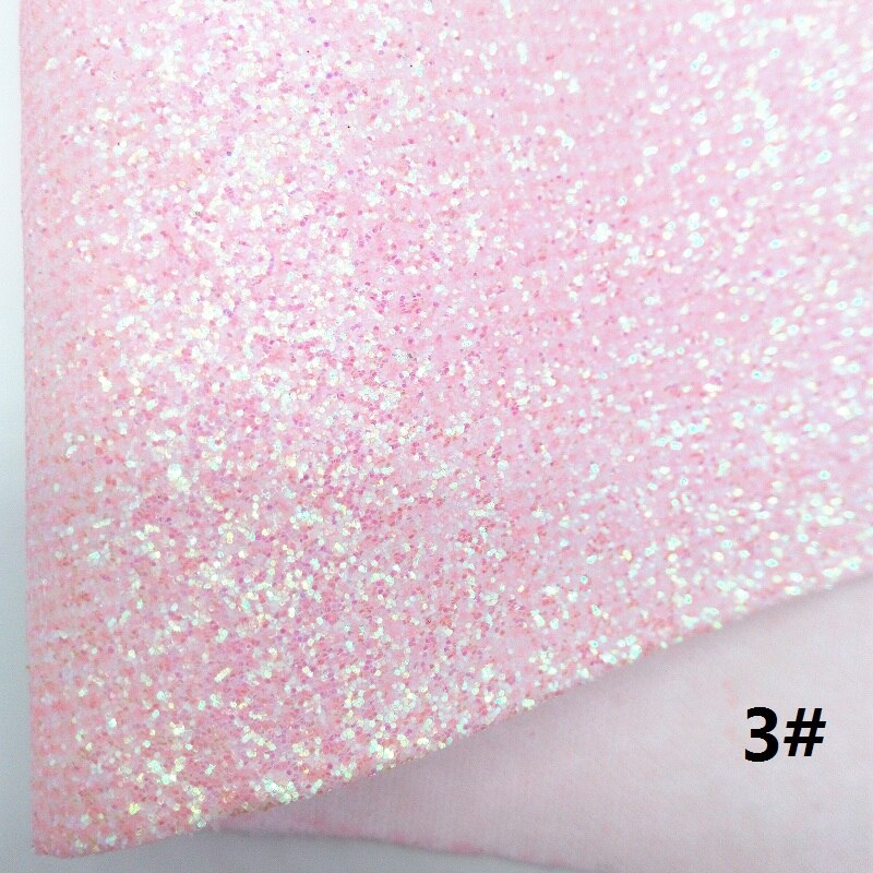 Pink klumpet glitter lærred ark , 8 " x11 " glitter ark, prikker kunstlæder ark til hår bue & øreringe stof  xm070: 3