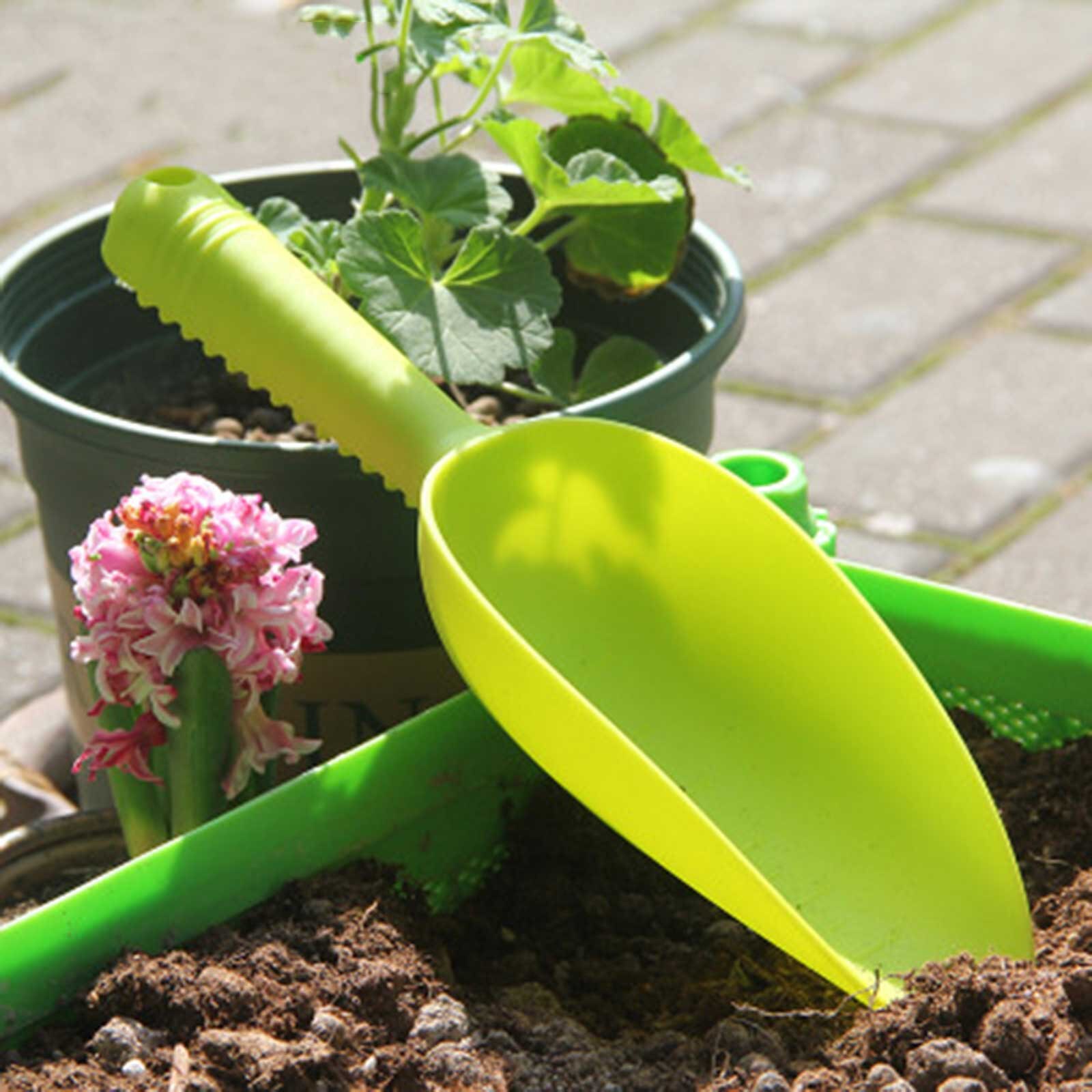 Palas de flores para plantas de vegetales, herramientas de jardinería para el hogar, palas de suelo de plástico para plantas suculentas