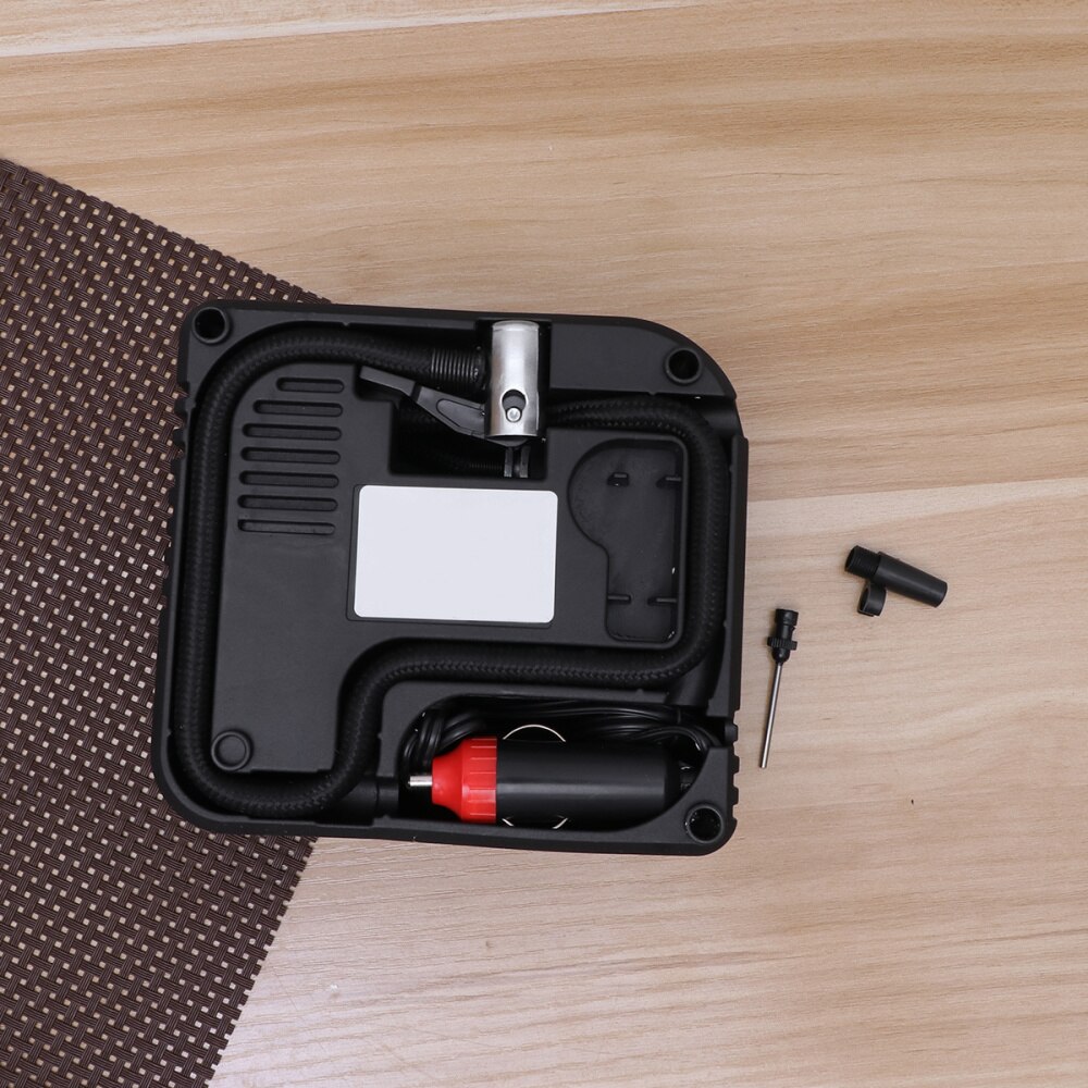 12V-6A Portable Portable 12V Car Auto Electric Air Compressor Tire Inflator Pump High Pressure Inflator Air Compressor Black (12