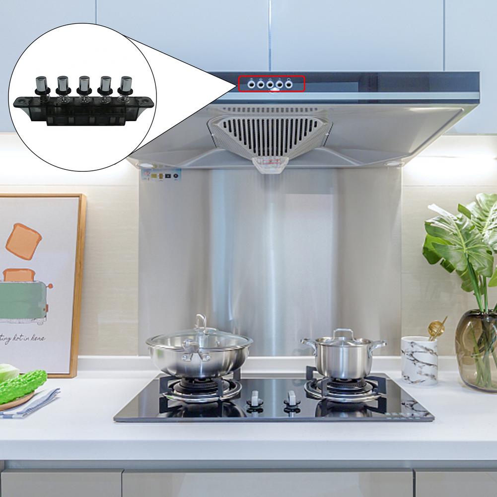 1Pcs Duurzaam Multifunctionele Schakelaar Knop Afzuigkap Toetsenbord Schakelaar MQ165 Ac 250V 4A 5 Drukknop Voor rangehood
