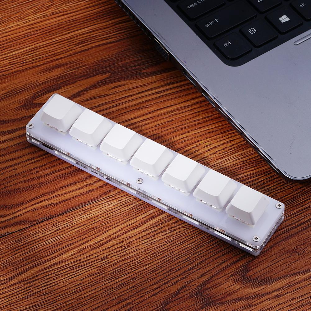 Programmable Mechanical Keyboard 7 Keys Macro Keyboard Custom Shortcut Keys USB Macro Programming Macropad Keypad