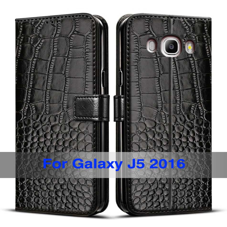 Caso magnético para Samsung Galaxy J5 cubierta de la caja para Samsung J5 funda de silicona para Samsung Galaxy J5 J510 5,2": Black