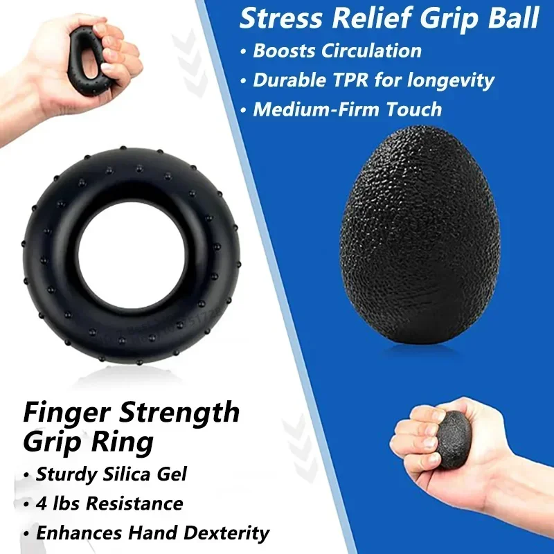 5-60Kg verstelbare gripsterktetrainer met vingertrainer Handgreepversterker voor spieropbouw en herstel van blessures