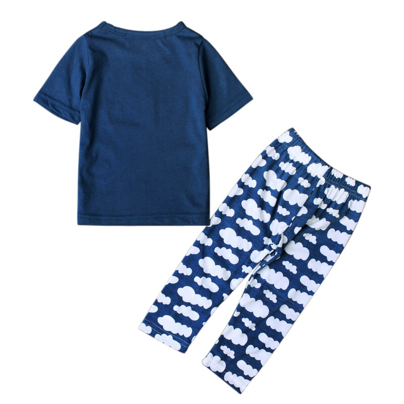 Zomer Baby Boy Kleding Casual 2 Stuks T-shirt + Broek Outfit Mode Leisure Baby Jongens Kleding Sets DS40