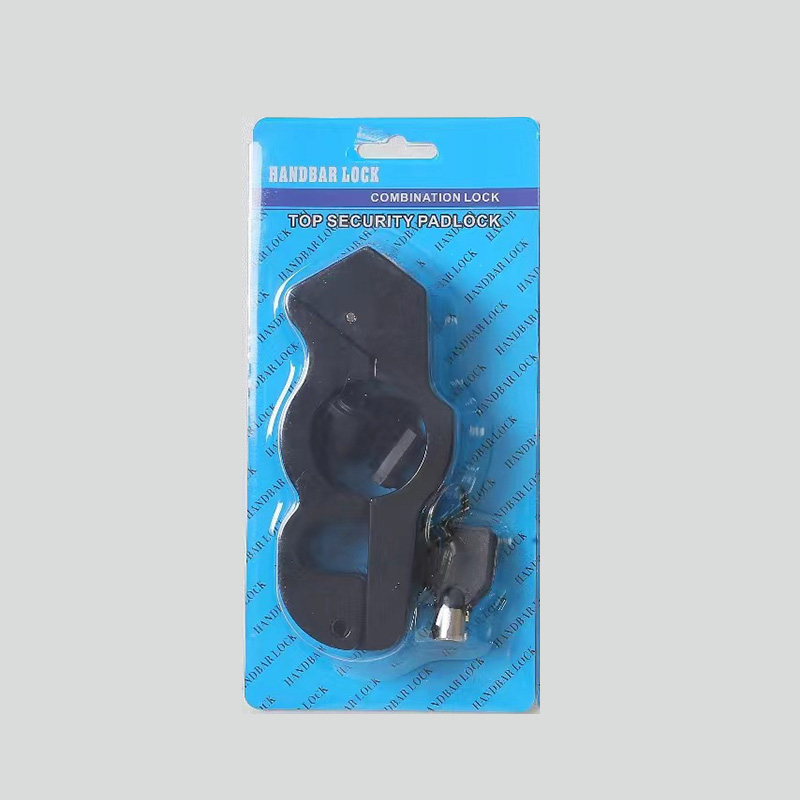 Blocco impugnatura per moto Blocco freno/manubrio/acceleratore per carichi pesanti che protegge la tua bici, il ciclomotore, sotto i 5 secondi! Antifurto: Black