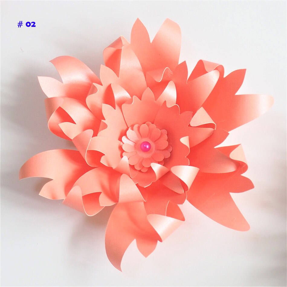 20CM Thick Cardstock Rose DIY Paper Flowers For Wedding & Event Backdrops Decorations Baby Nursery Wall Decor Video Tutorials