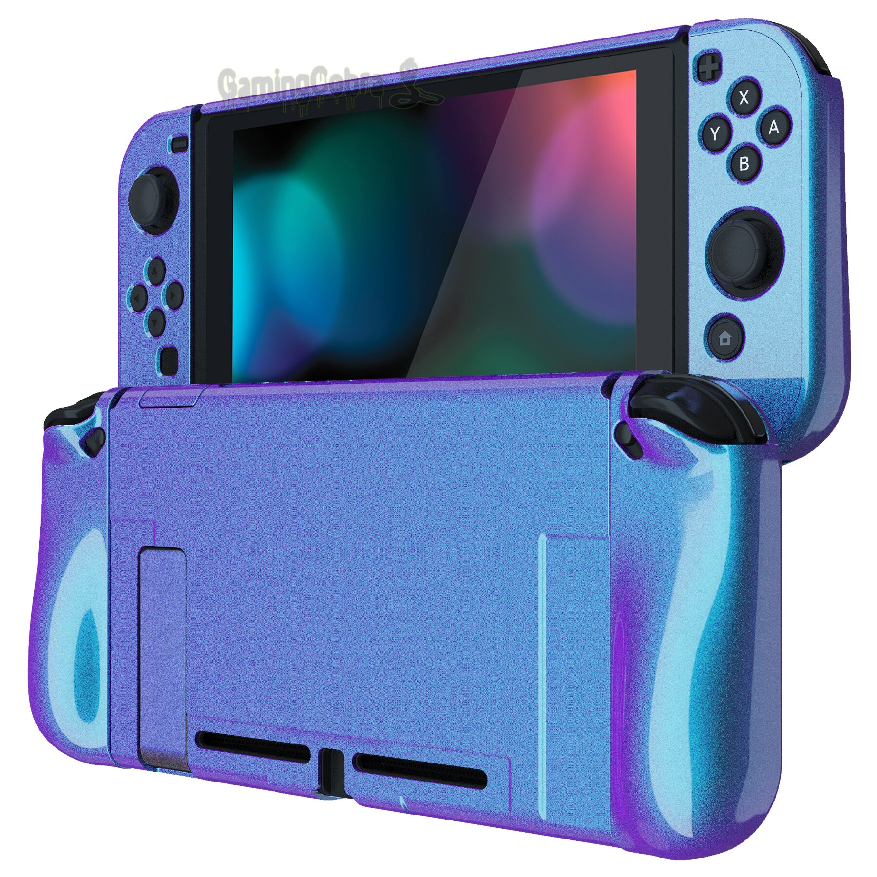 Playvital Verbeterde Dockbare Case Grip Cover, Ergonomische Beschermhoes, Scheidbare Protector Hard Shell Voor Ns Schakelaar Joycon