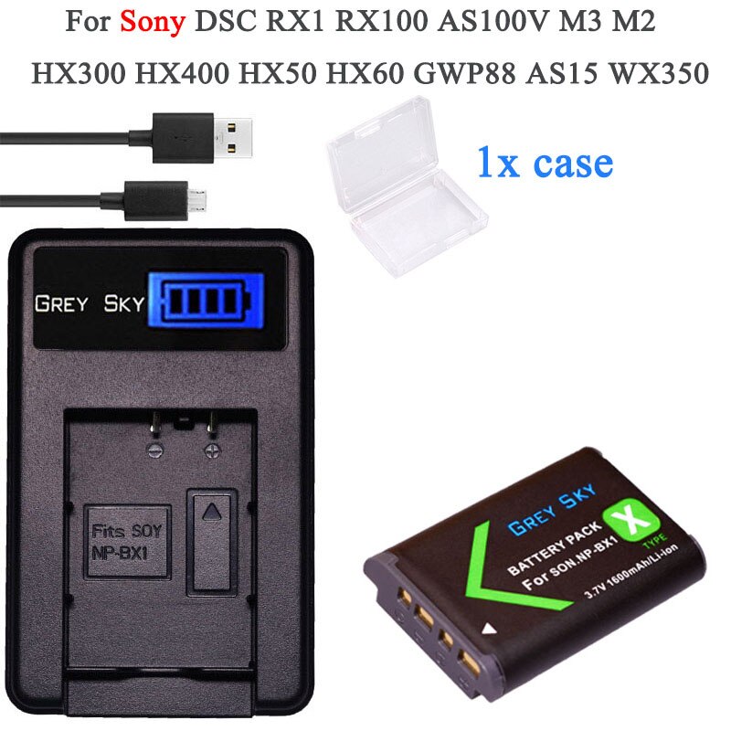NP-BX1 NP BX1 batería para Sony DSC-WX350 HX60 HX400 H400 HX50 RX100M3 RX1R RX100M2 HX300 RX100 RX1 PJ410 X405 PJ240E: Package 6