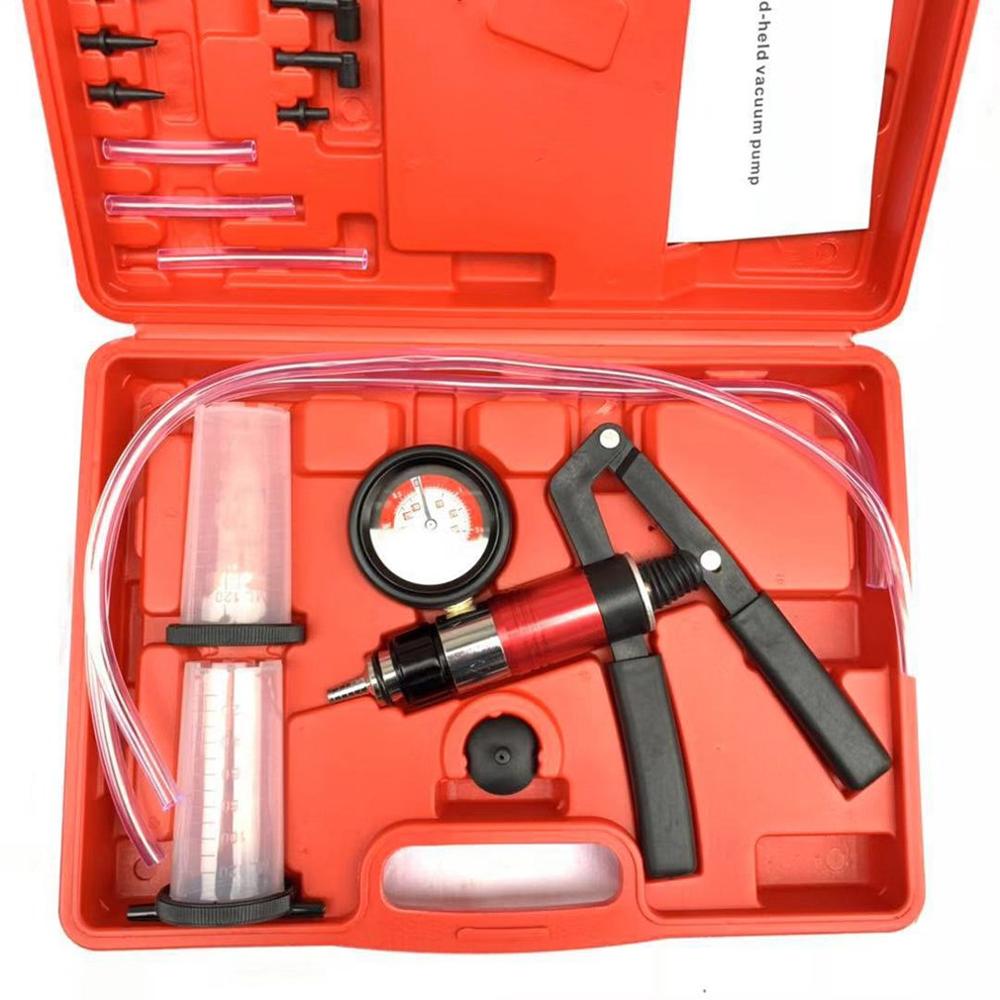 Auto vacuümpomp, handmatige pomp, dubbel gebruik, negatieve druk, zuigremolie vervangingsdetector, reparatiegereedschap