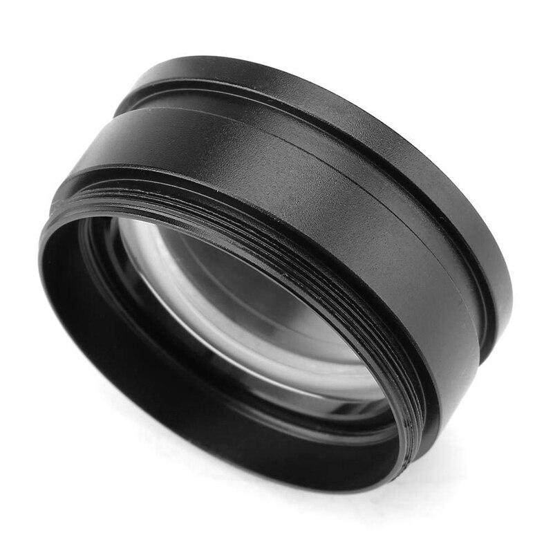 Stereo Microscope Assisted Objective Lens,KP-2X Auxiliary Microscope Objective Lens for Stereo Microscope 48mm Mounting Thread