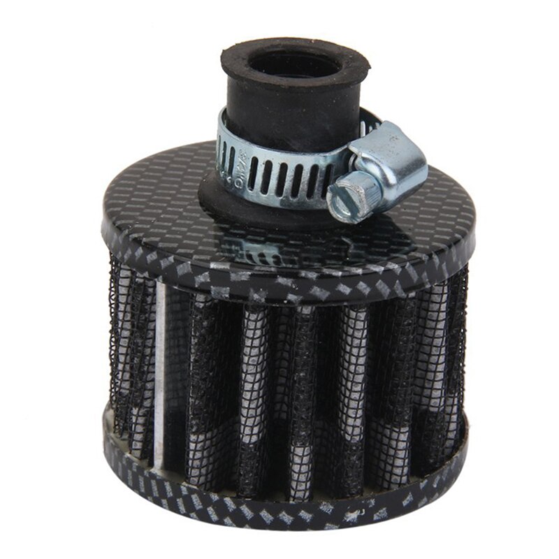 12mm Car Air Filter Car Car Turbo Ventilation Breather Carter, Black: Black