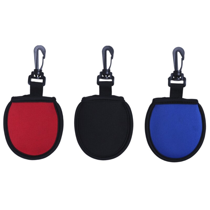 L9BD Vuil Vegen Pocket Met Clip Voor Golf Ballen Cleaning Tool Golf Pocket Cleaner Pouch Golf Club Cleaner Washer Pouch
