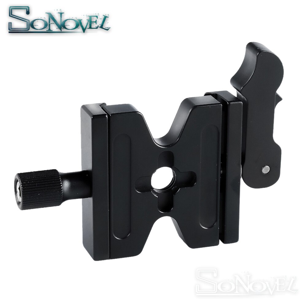 Aluminum CNC 1/4'' & 3/8'' Screw Camera Quick Release Plate Clamp Adapter Mount for DSLR Tripod Monopod Ball Head Arca Swiss