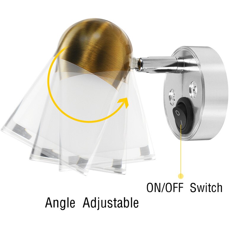 12V LED Downlight 3W Round Recessed Lamp Led Bulb Bedroom Kitchen Indoor LED Spot Lighting Camper Caravan RV Lamp