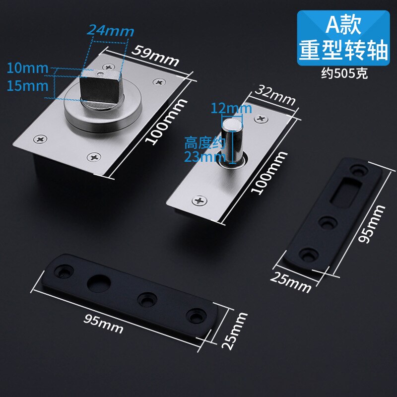 360 Degree Revolving Door Hinge Degrees Positioning Hidden Floor Pivot Hinges For Furniture Hardware Hinges for heavy duty doors: A  style