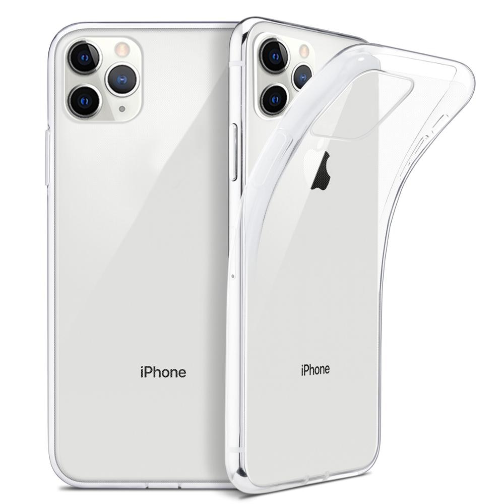 Ultra Thin Klar Fall Für iphone 11 Pro Max Fall Für iphone 7 8 6 6S Plus X XR XS max Weiche TPU Silikon Transparent Zurück Abdeckung