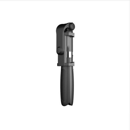 Wireless Bluetooth Flexible Selfie Stick Tripod Smartphone Selfie Button For iPhone X XS 8 Plus Handheld Monopod Shutter Remote: black