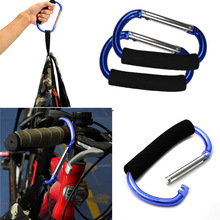 Grote Buggy Kinderwagen Opknoping Haken Clip Zak Aluminium Spons D-type Karabijnhaak